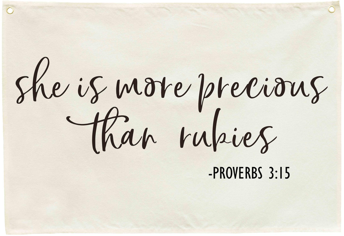 Sioial Bible verse rectangle banner in beige for nursery decor and peaceful ambience