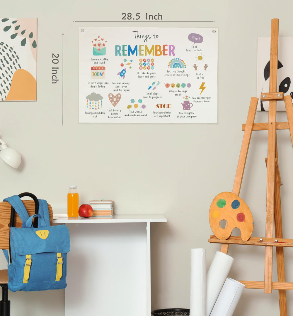 Sioial nursery flag adds soft texture and character to any room