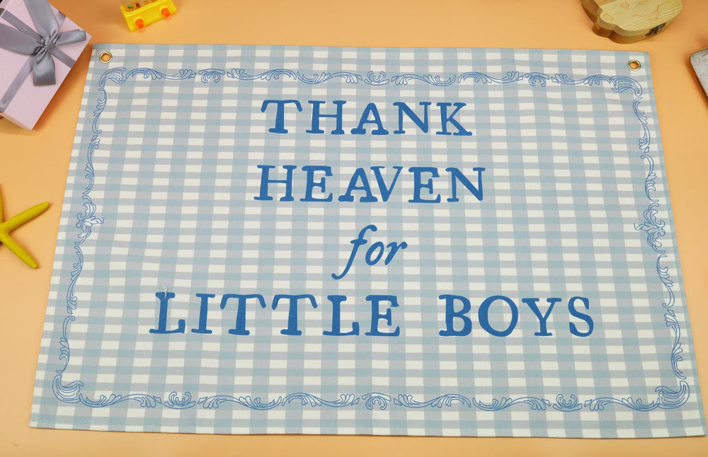 Sioial Christian Bible verse rectangular banner displayed in a nursery for daily inspiration.