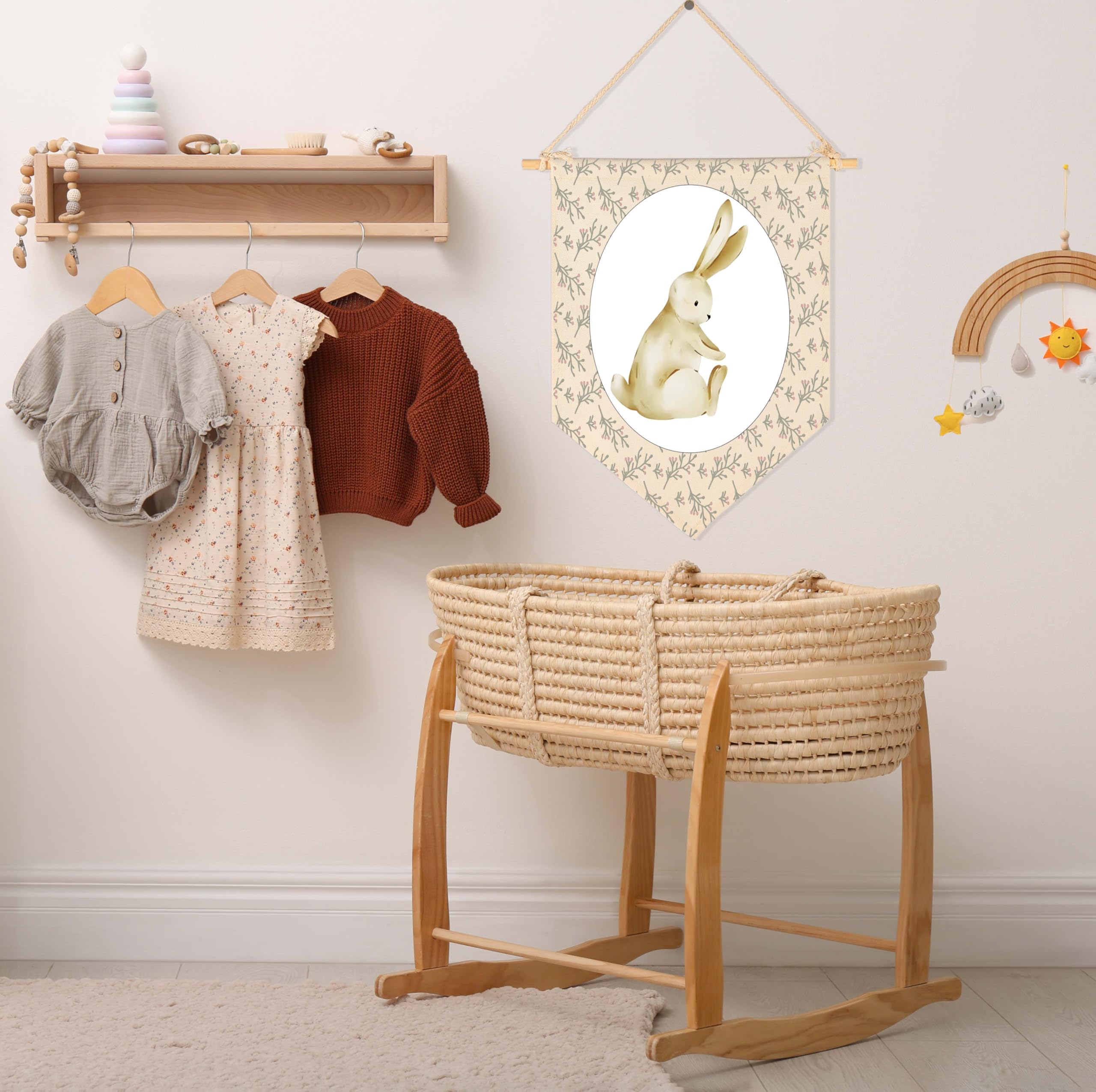 Sioial door-decor banner brightens kid's space for birthdays or holidays.