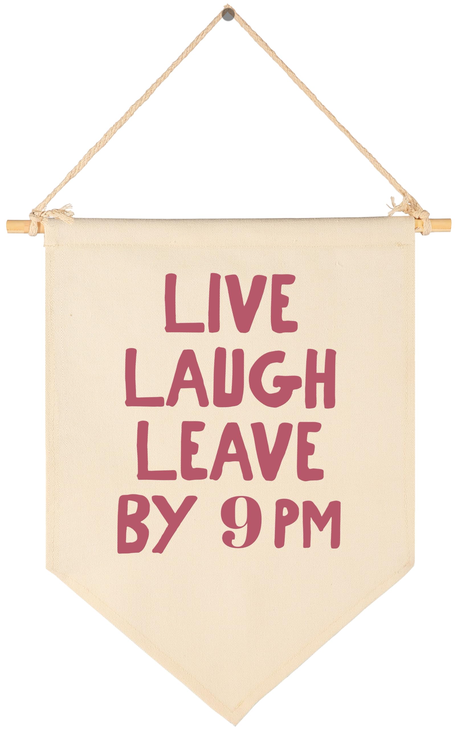 Sioial funny Boho art banner hung on dorm wall for quick decor