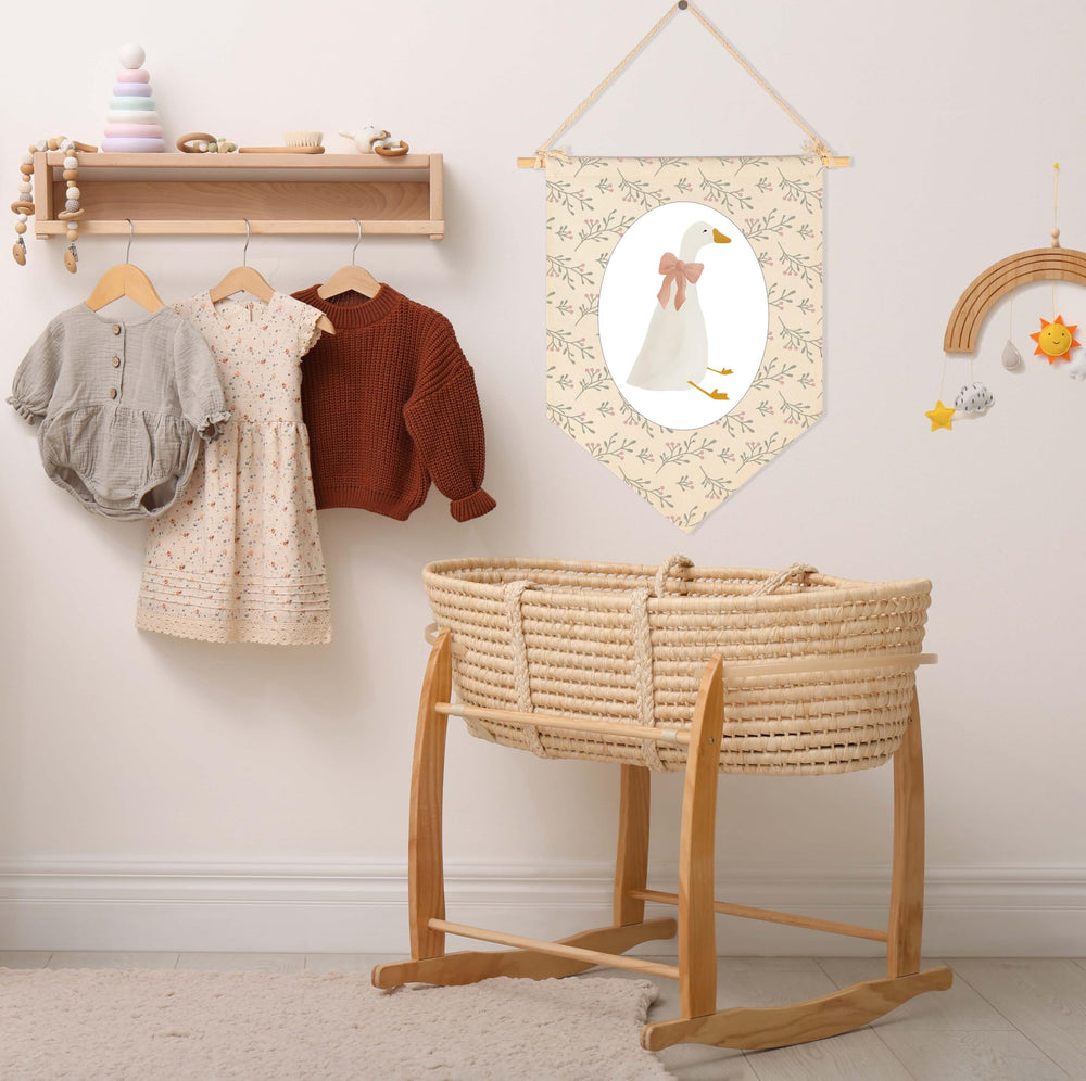 Sioial reading corner decor Silly Goose banner creates playful inviting spaces
