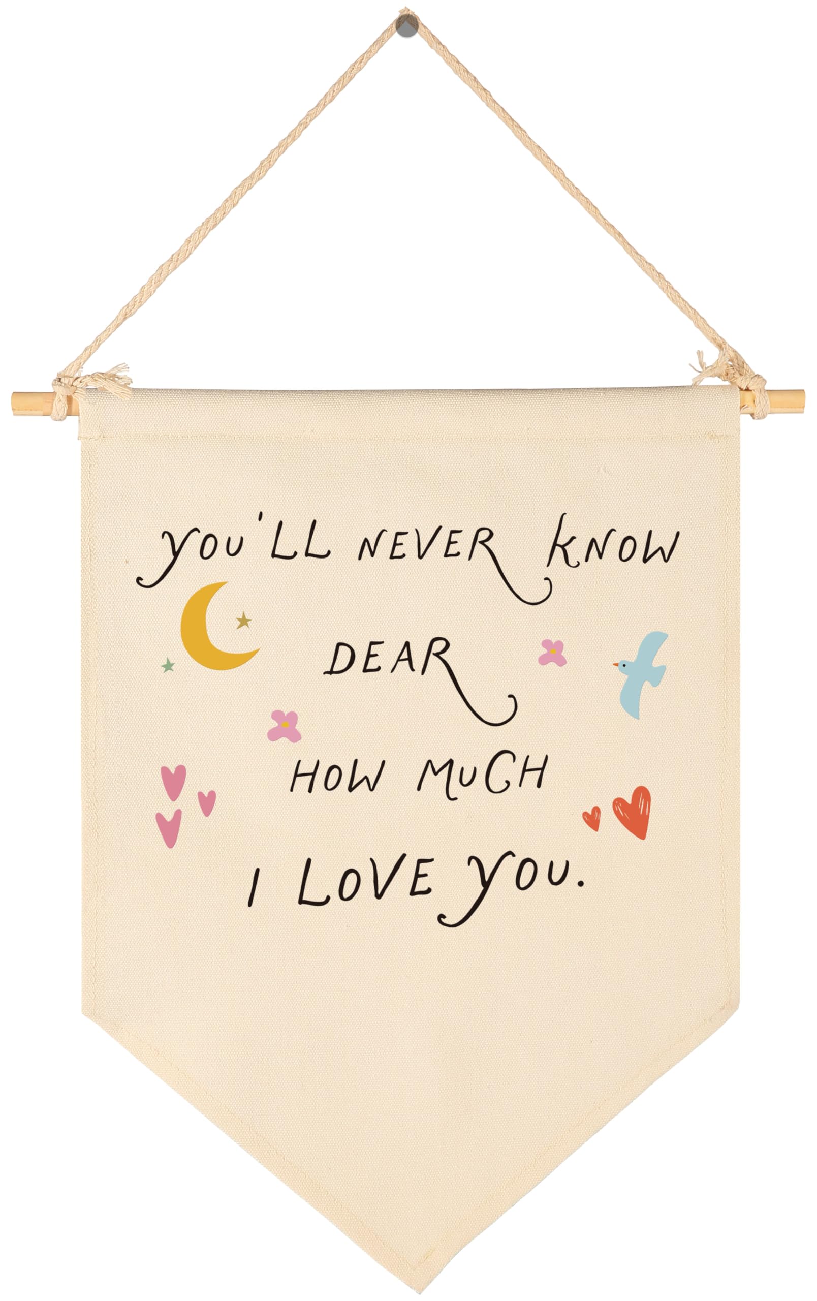Sioial nursery banner canvas hanging flag adds playful charm to a child's room