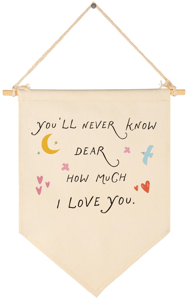 Sioial nursery banner canvas hanging flag adds playful charm to a child's room
