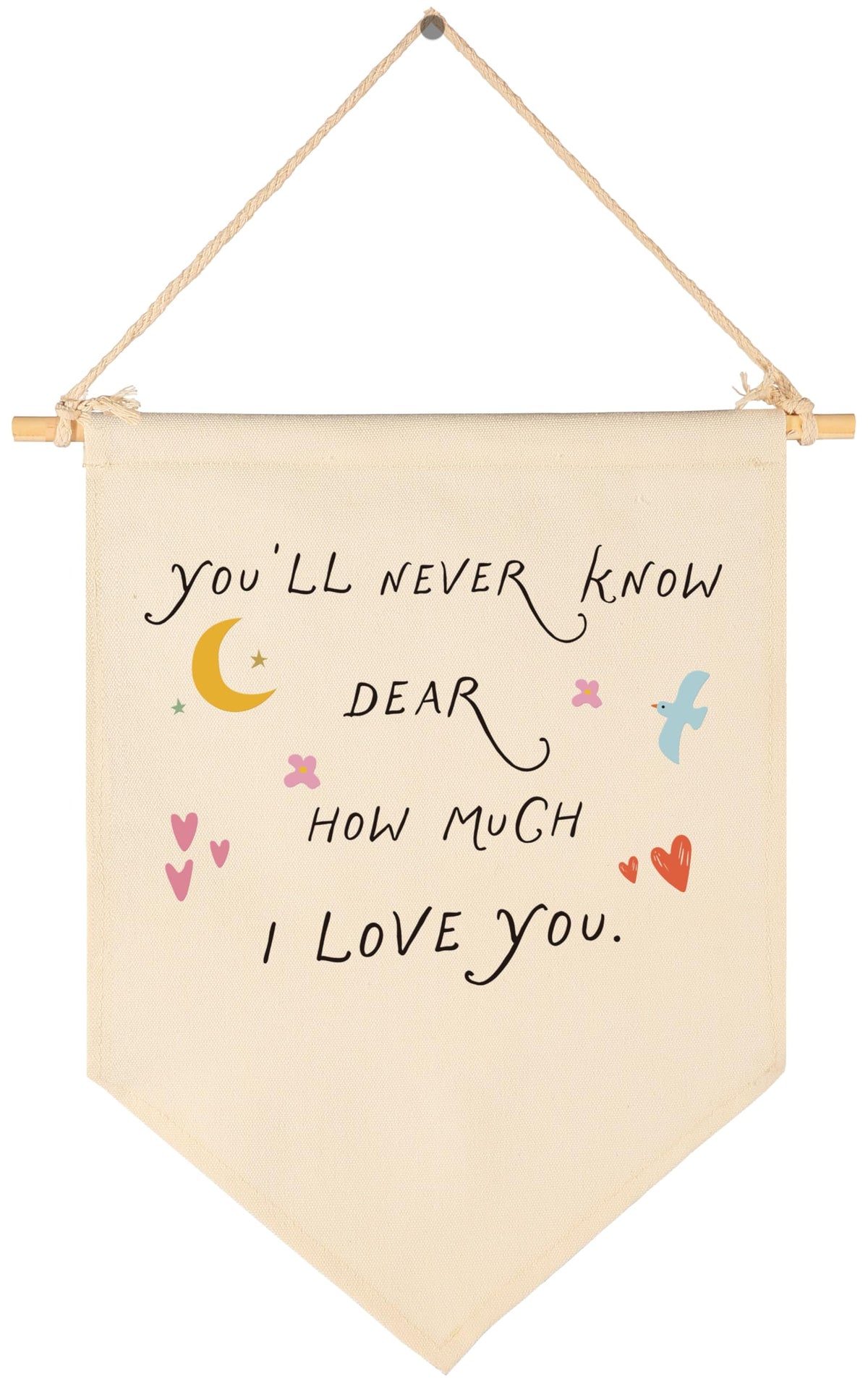 Sioial nursery banner canvas hanging flag adds playful charm to a child's room