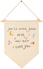 Sioial nursery banner canvas hanging flag adds playful charm to a child's room