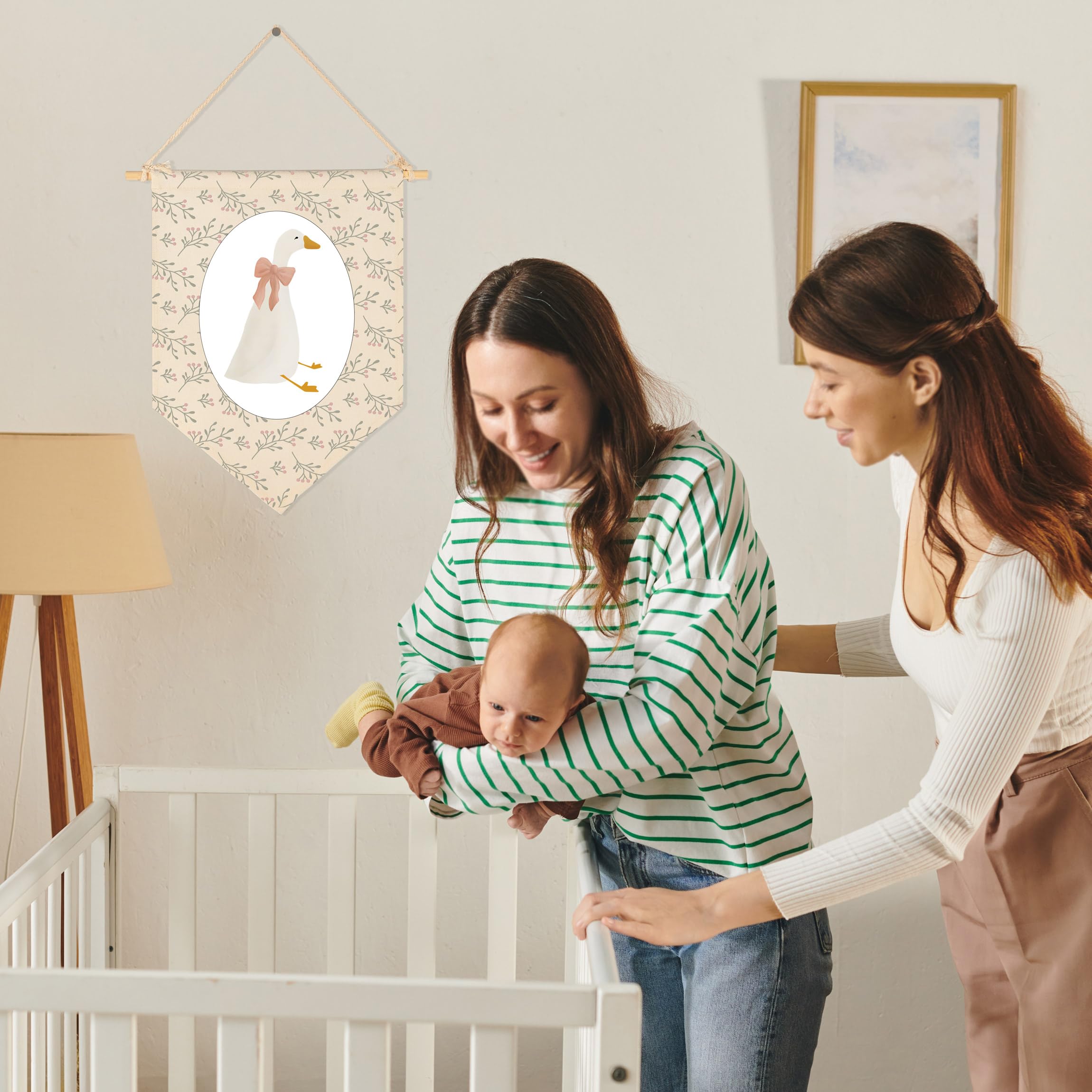 Sioial Silly Goose crib banner adds whimsy and simple wall decor