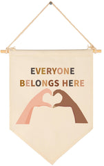 Sioial school counselor banner in beige pennant for classroom decor and inclusion
