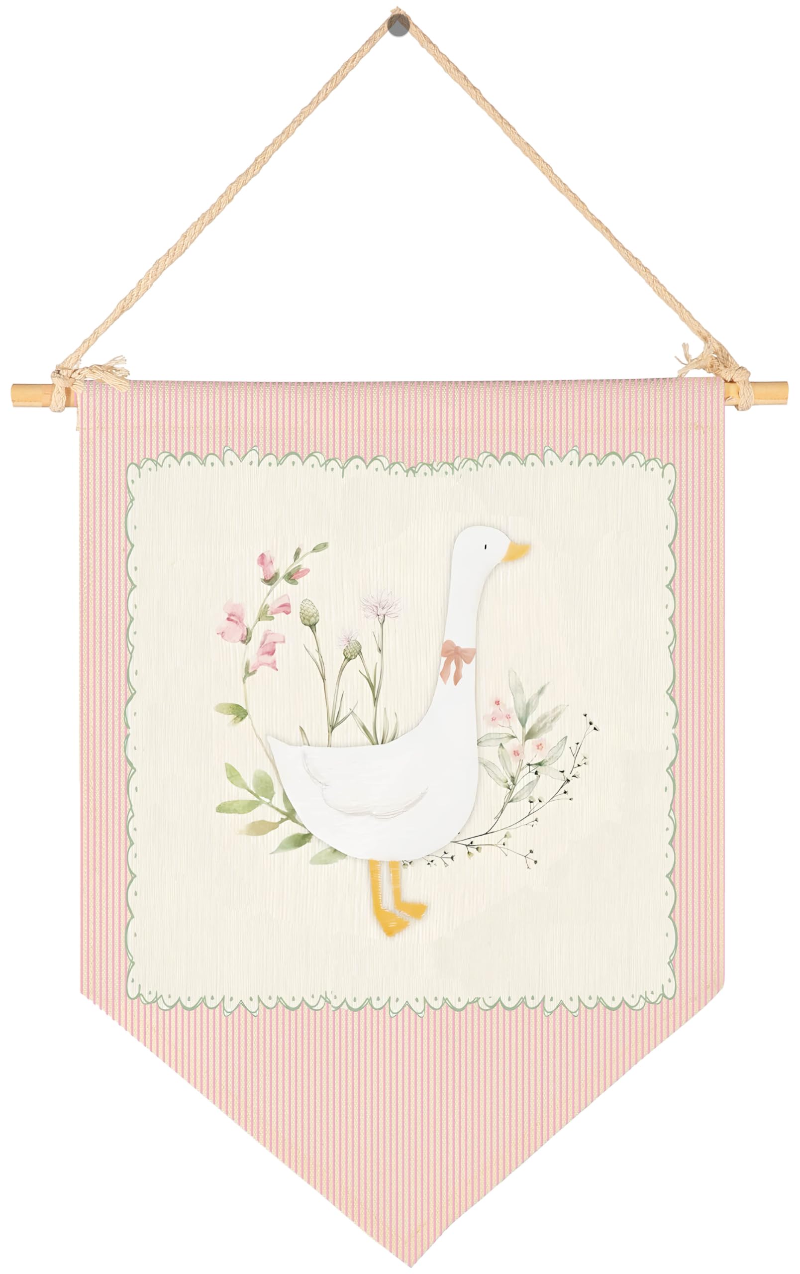 Sioial Silly Goose banner decor for nursery wall highlighting playful mascot and calming tones