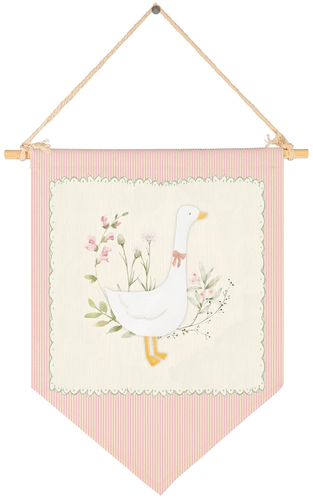 Sioial Silly Goose banner decor for nursery wall highlighting playful mascot and calming tones