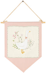 Sioial Silly Goose banner decor for nursery wall highlighting playful mascot and calming tones