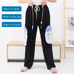 Siomlana catheter pants waistband with anti-slip feature