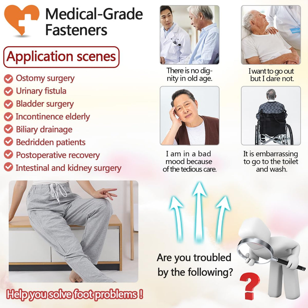 Siomlana catheter pants showing large pockets for essentials