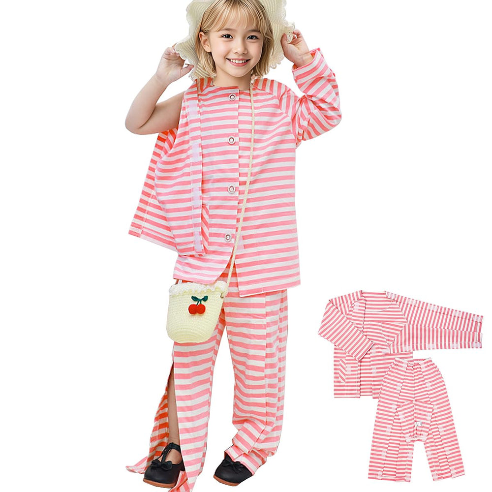 Siomlana children's bedridden gown with full opening on both sides for easy dressing.