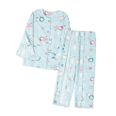 Siomlana children's bedridden clothing full opening both sides for easy dressing and medical care.