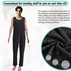 Siomlana easy-dressing-zipper demonstrates painless removal and replacement.