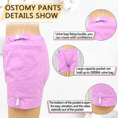 Siomlana fistula pants opening design enables easy drainage through the pocket.