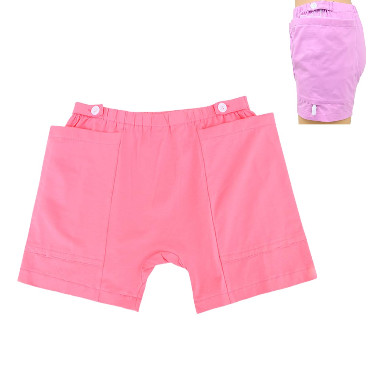 Siomlana fistula pants outer view with comfortable fit and secure catheter fix.