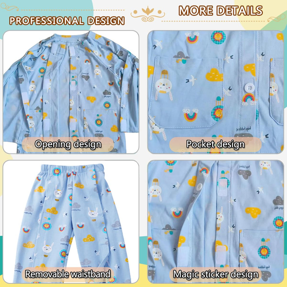 Pediatric-friendly Siomlana gown suitable for mobility needs