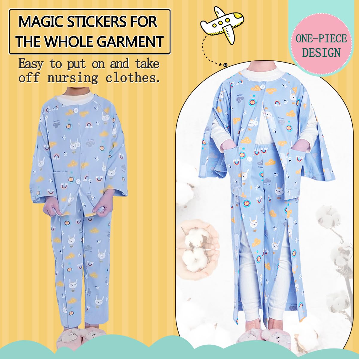 Two pockets on Siomlana gown for snacks and essentials within reach