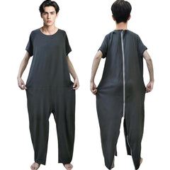 Siomlana unisex anti-strip jumpsuit rear zipper design aiding dressing