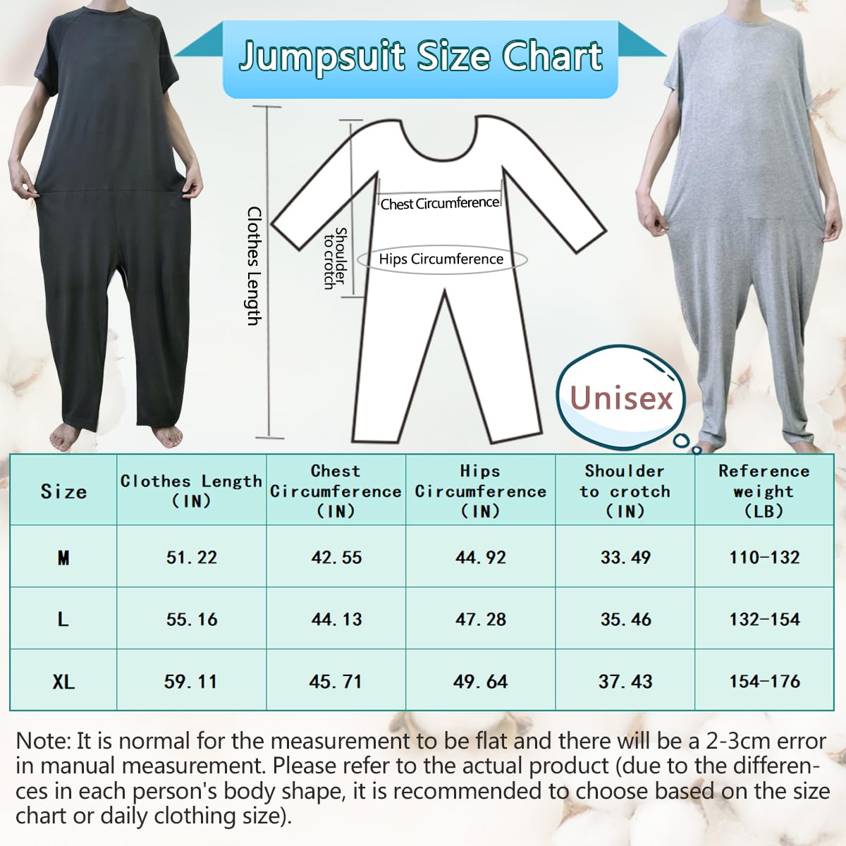Siomlana easy dressing with back zipper for caregivers