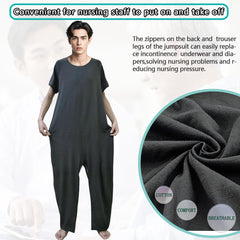 Siomlana jumpsuit front view with short sleeves for easy wear