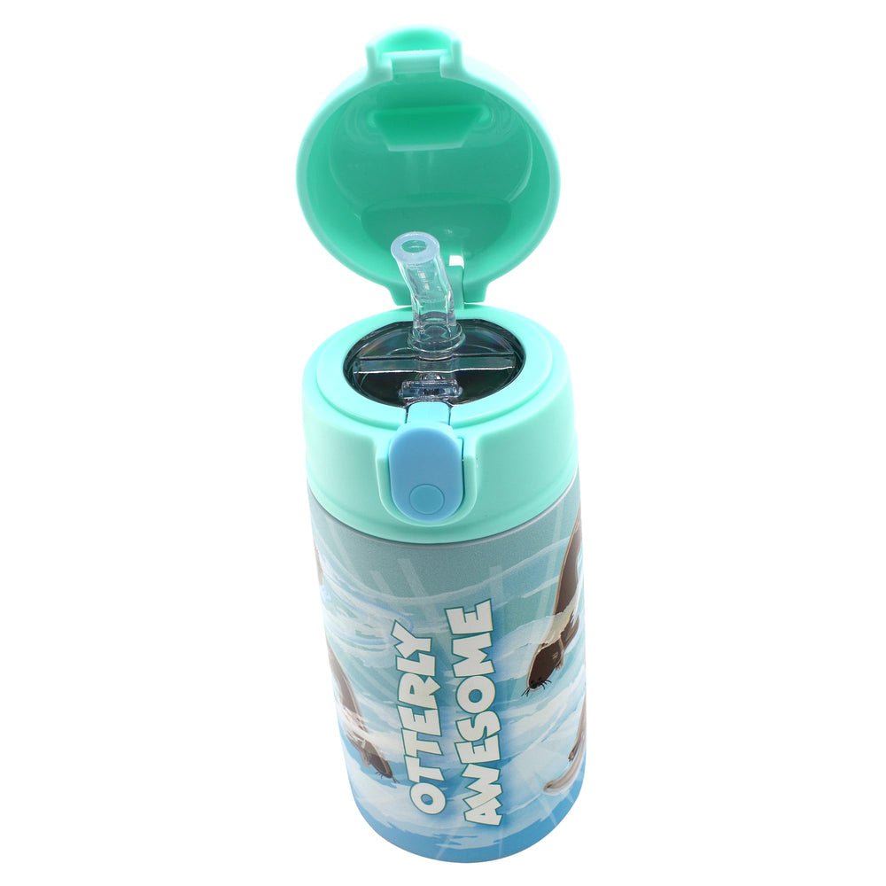 SIP WITH ME sealife sea otter graphic bottle for playful hydration