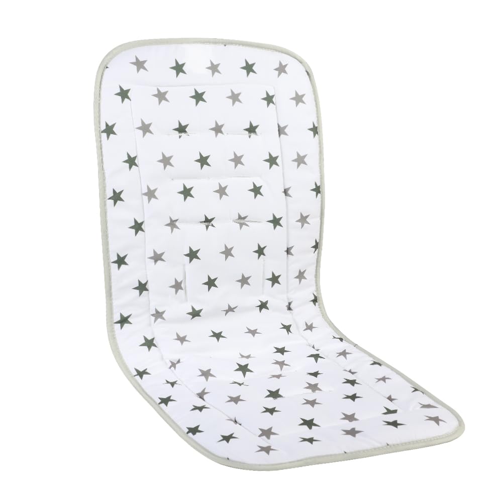 Patterned SIQITECHNO liner adds cute style to any stroller.