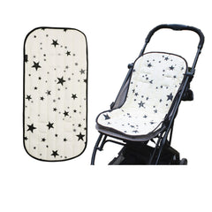 SIQITECHNO universal stroller seat cushion front view with reversible design for all seasons