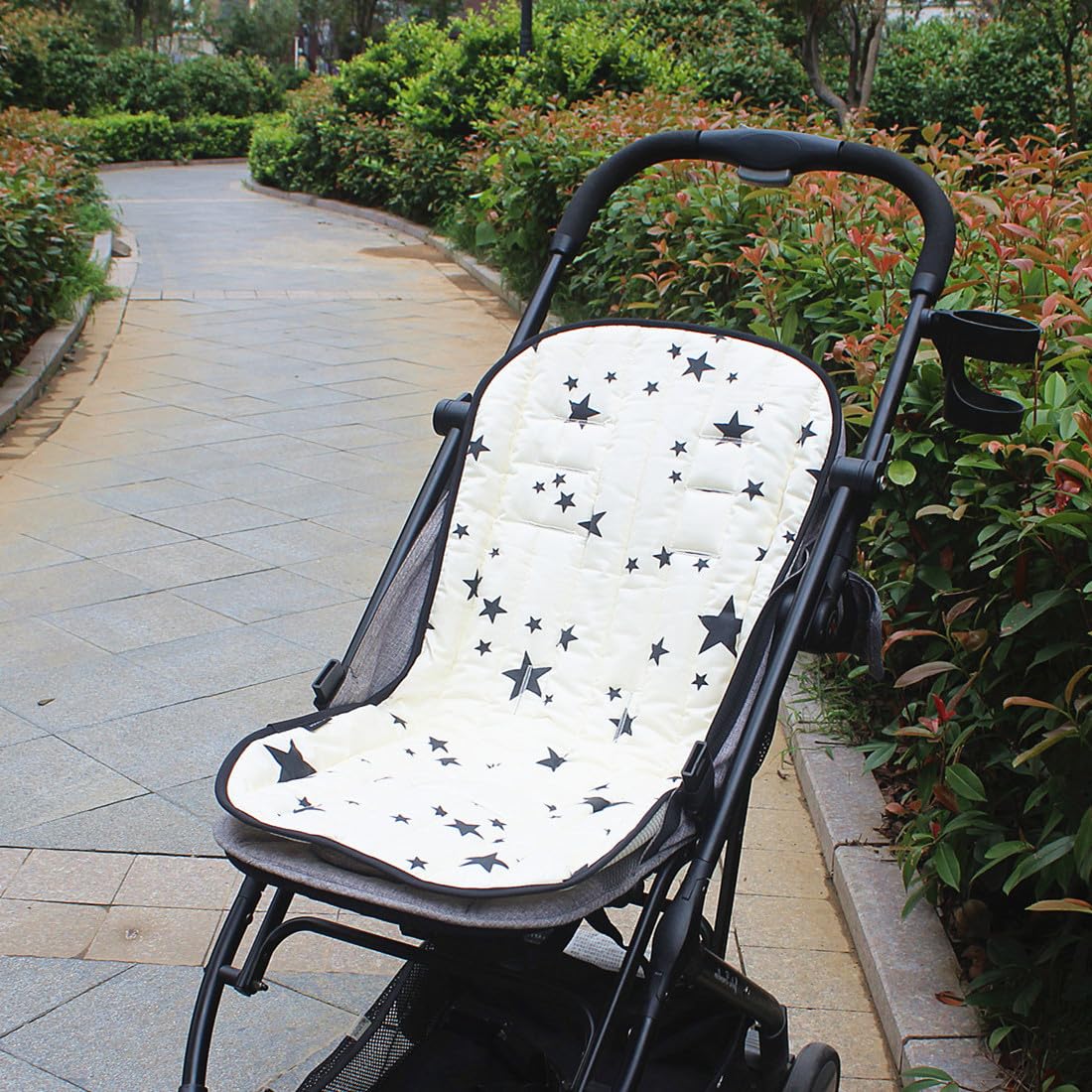 SIQITECHNO universal cushion grey stars pattern for stylish seasonal use