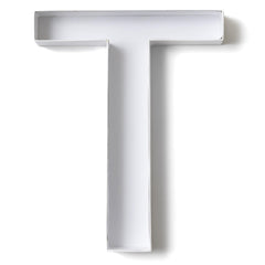 Sisterly Market letter T 12-inch cardboard centerpiece for festive table decor