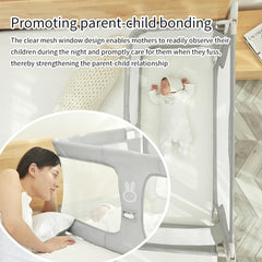 SISTINE Co Sleeper bedside setup showcases space-saving design attached to your bed