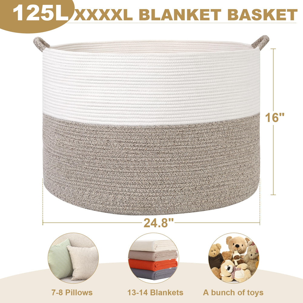 Sitanflex XXXXL blanket basket folded state showing compact storage when not in use.
