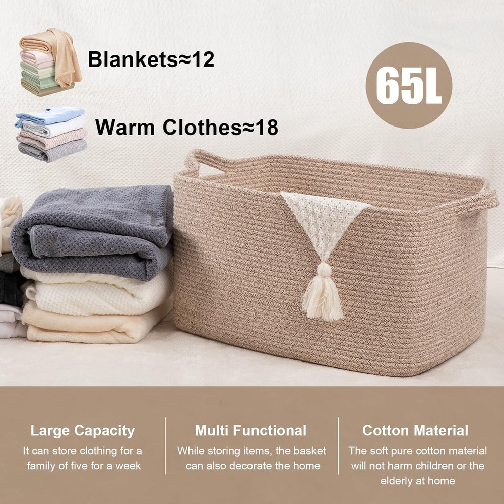 SIXDOVE 65L basket folded flat for space-saving storage