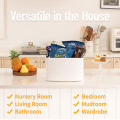 SIXDOVE baskets on shelves and under-bed fit neatly into small spaces