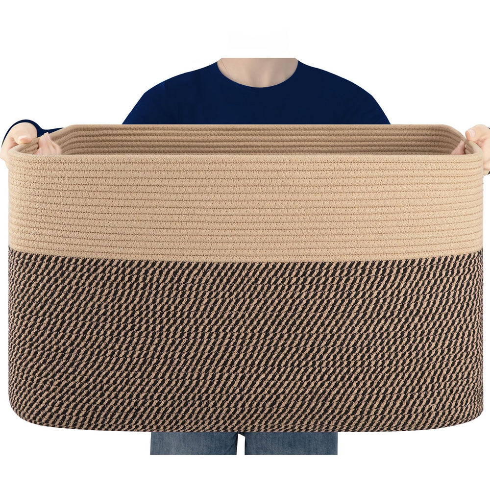 SixDOVE blanket basket 24x16x15 stores blankets and toys neatly.