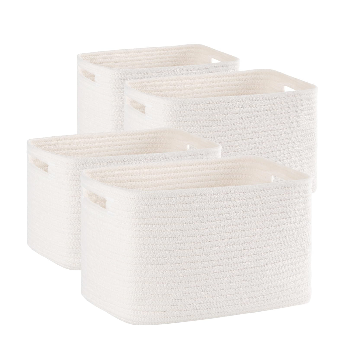 SIXDOVE four-pack storage baskets on a shelf for organized living spaces