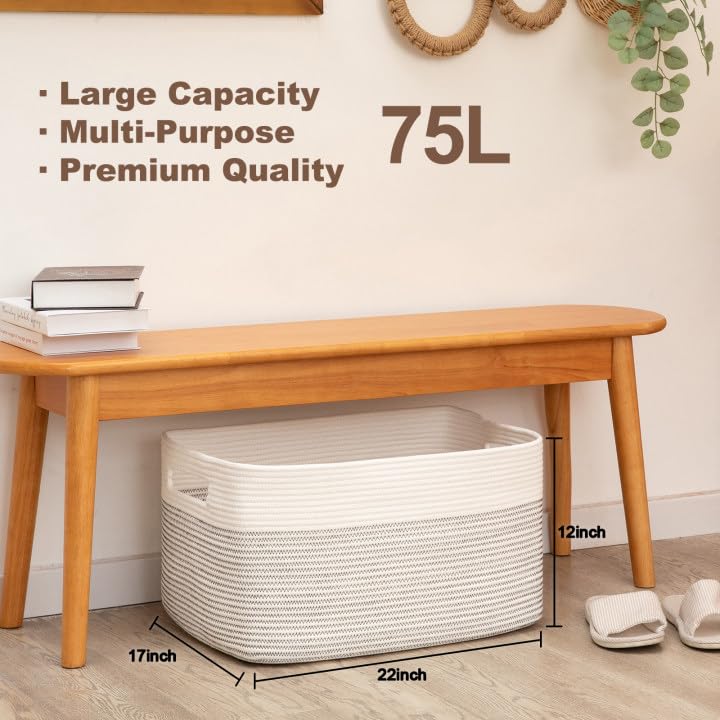 SIXDOVE laundry towels basket fits bathroom or laundry.