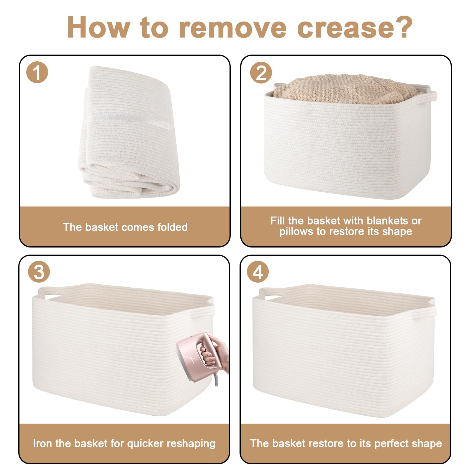 SIXDOVE safe materials no smell basket suitable for family use