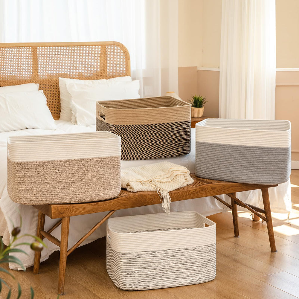 SIXDOVE storage basket collapsible for flat storage when not in use.