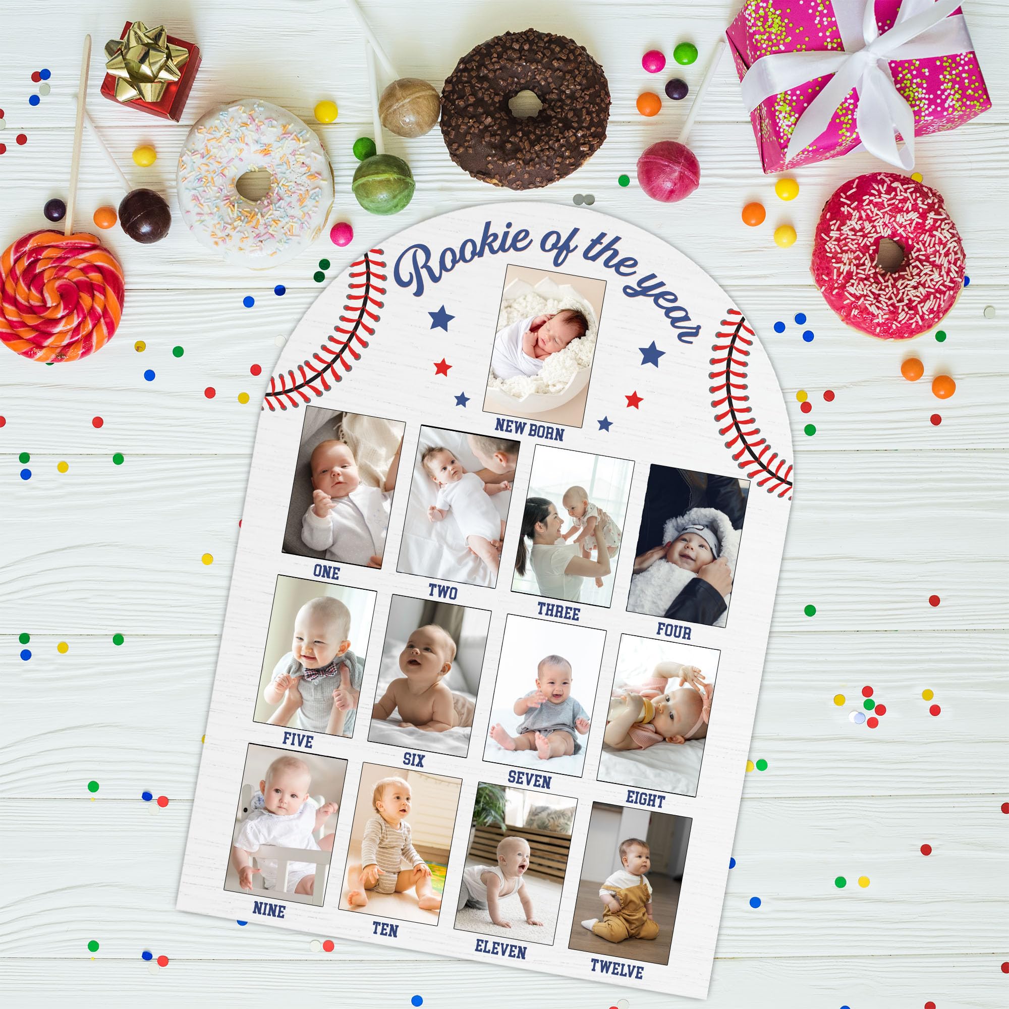 SIXEIGHT baby milestone keepsake, gift-ready for baby showers.