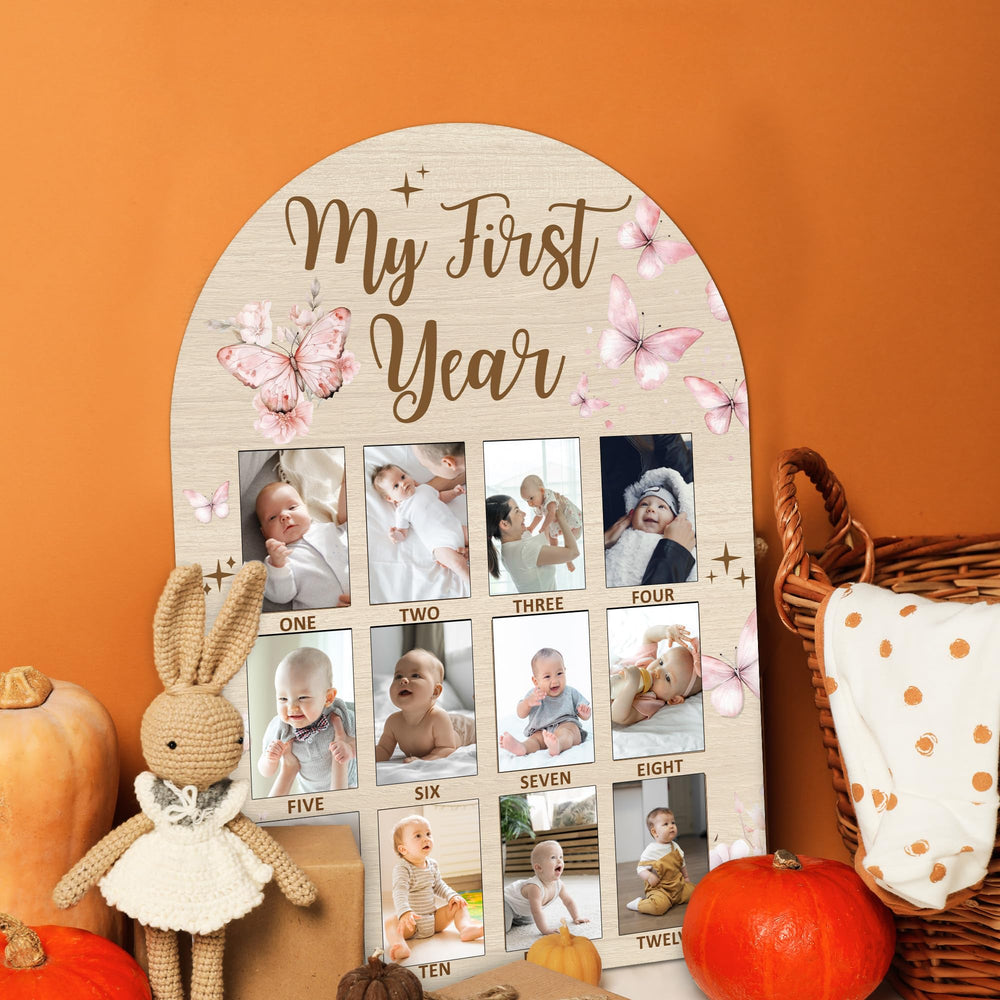 SIXEIGHT birthday party display board for a memorable first year