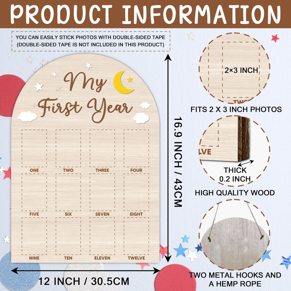 SixEight milestone signs for babies offer clear month markers and keepsake value