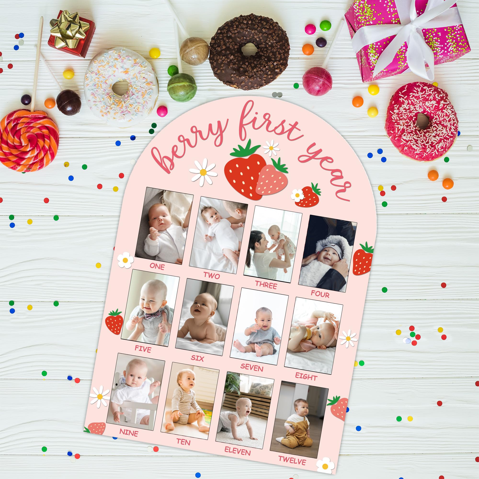 SIXEIGHT neutral rustic photo board ideal for tabletop display or wall mounting