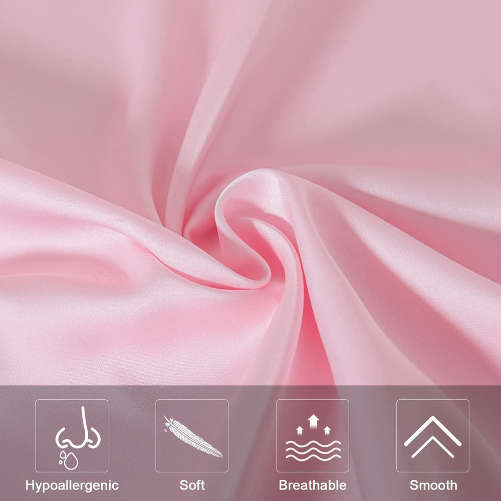 SIYUAN silk pillowcase hidden zipper, secure fit for overnight use.