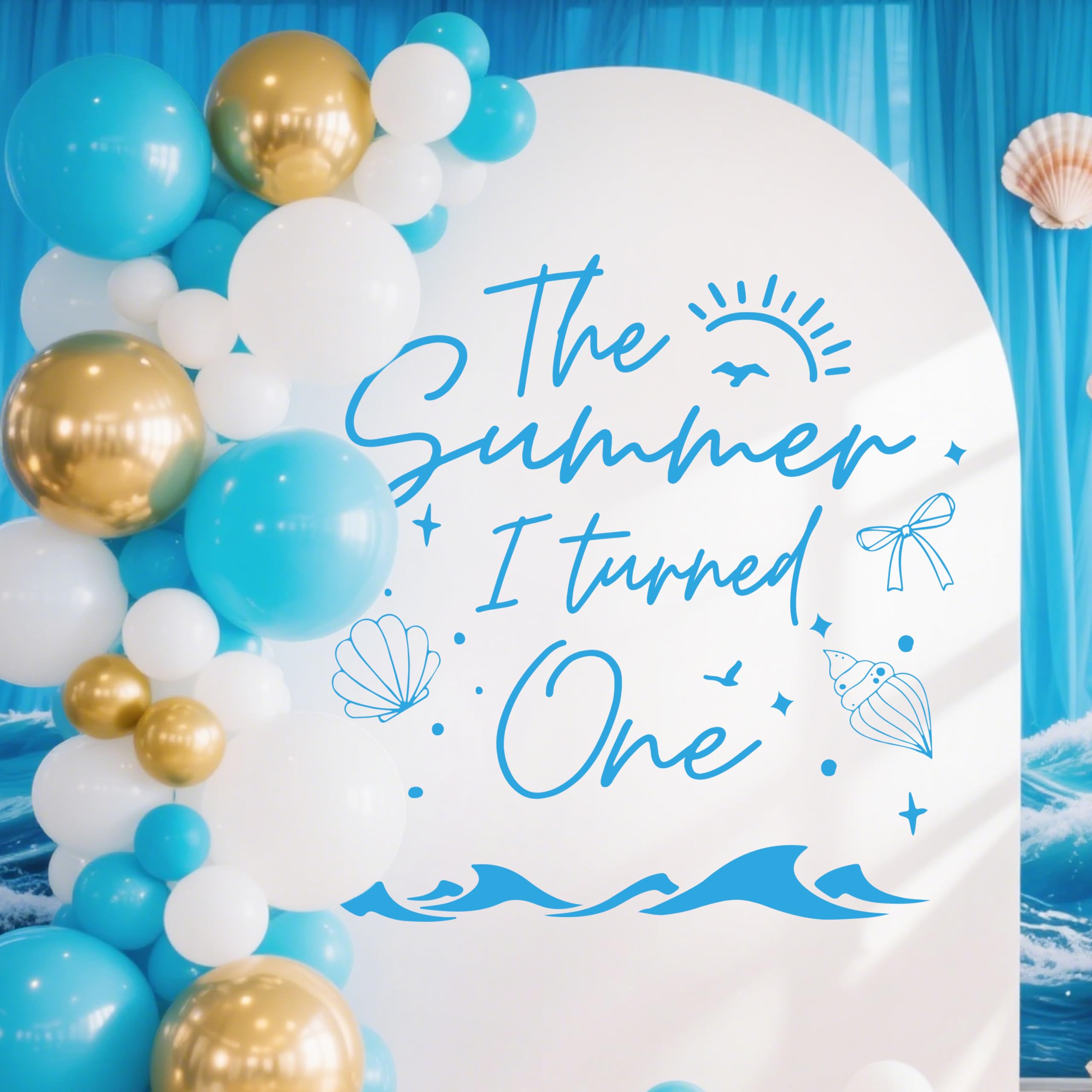 SJcysrilla Party setup with DIY decal for quick, stylish decorating.
