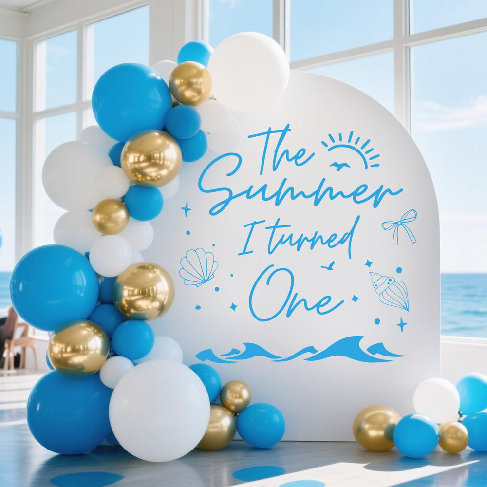 SJcysrilla Wall decal photo backdrop enhances birthday memories.