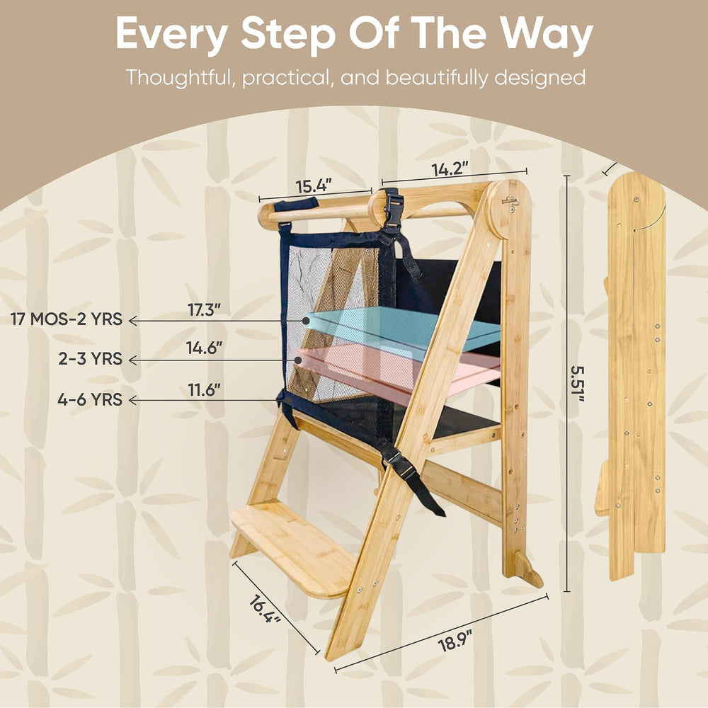 SK SMART KIDS durable bamboo construction blends style and strength.