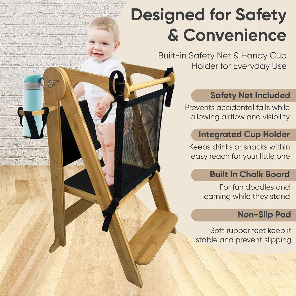 SK SMART KIDS soft rubber feet prevent slipping on floors.